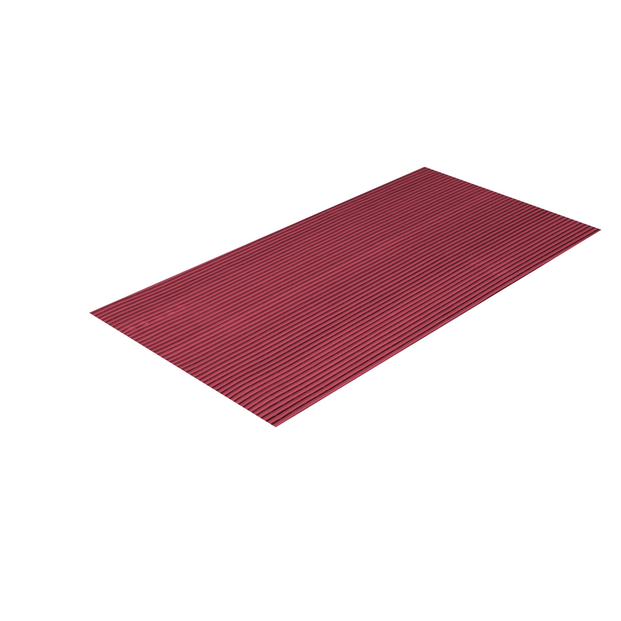 Crown Matting Technologies, Sani-Tred 2ft.x40ft. Mulberry Red, Width 24 in, Length 480 in, Thickness 15/32 in, Model# HVR0024MR